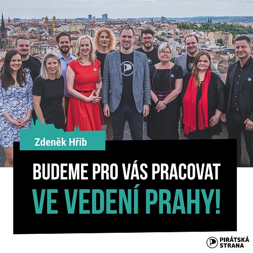 Piráti souhlasí a půjdou do vedení Prahy s ODS a STANem